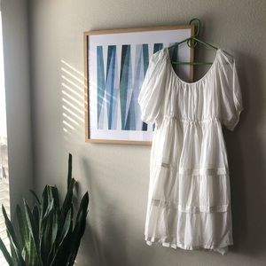 Annak white cotton voile dress